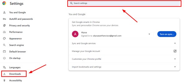 how to change the download location in chrome