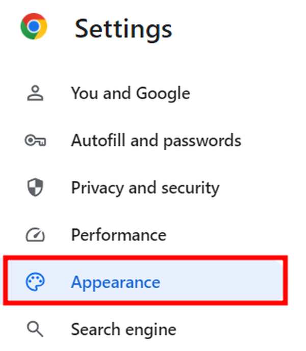 display settings chrome