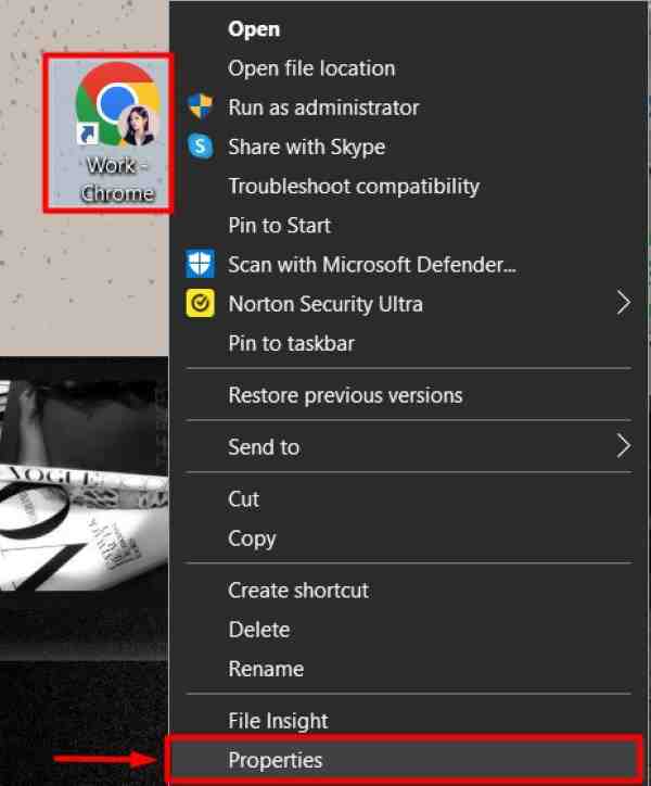 how to change default chrome profile