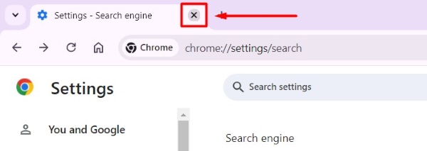 change default search engine on chrome