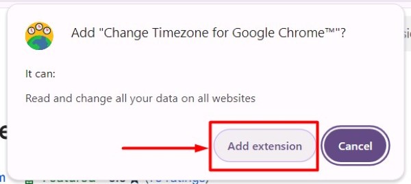 change chrome timezone