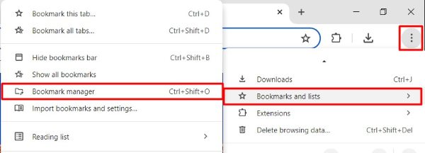 chrome duplicate bookmarks