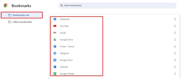 restore deleted bookmarks chrome