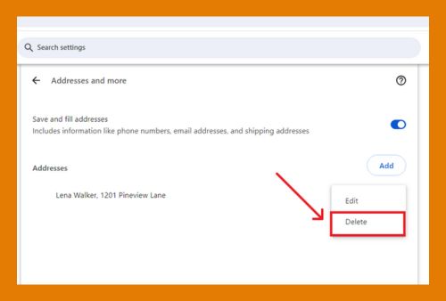 Remove a Saved Address From Chrome (Easiest Way in 2024)
