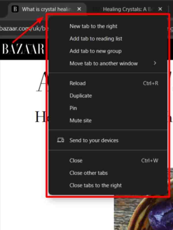 duplicate tab open in chrome