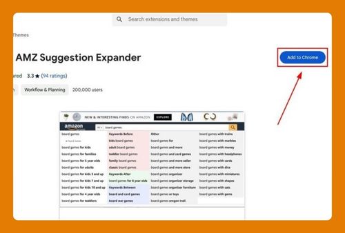 Amazon Search Suggestion Expander Google Chrome Extension