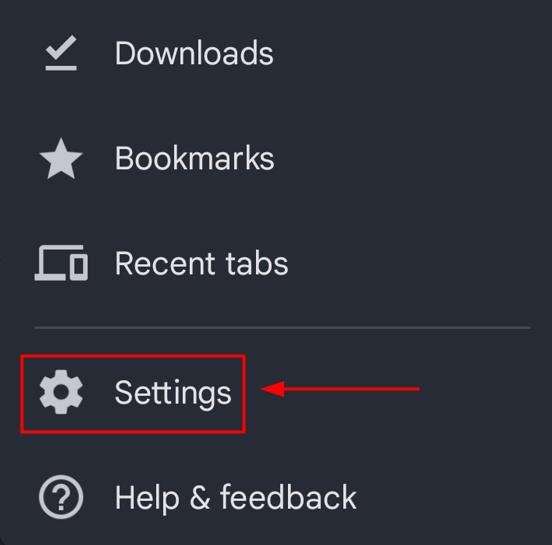 settings chrome cookies android