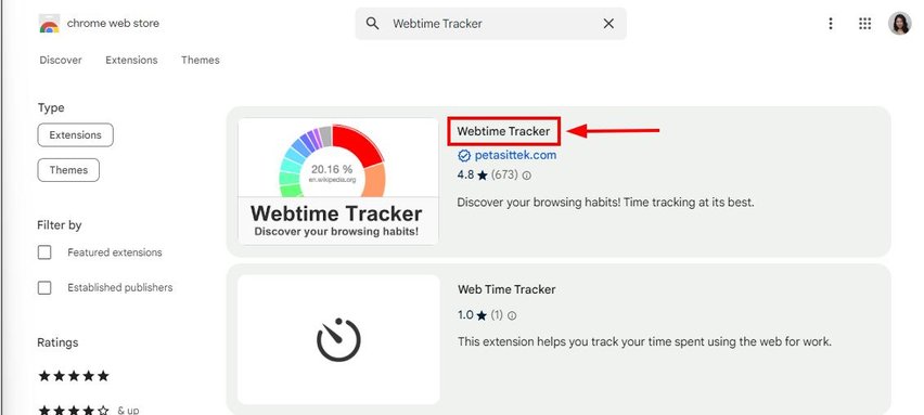 google chrome tracking time spent extension 