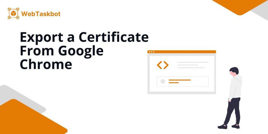 chrome certificate export