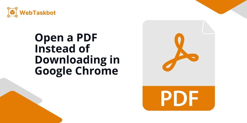 chrome open pdf in browser instead of download