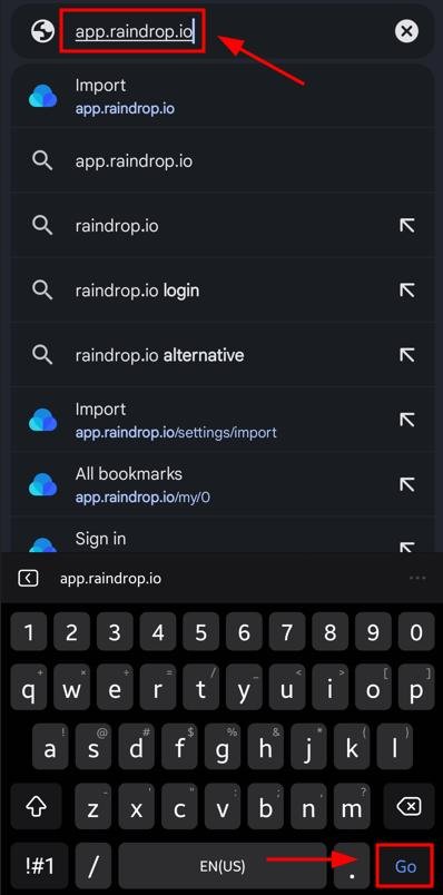 google chrome android bookmarks import