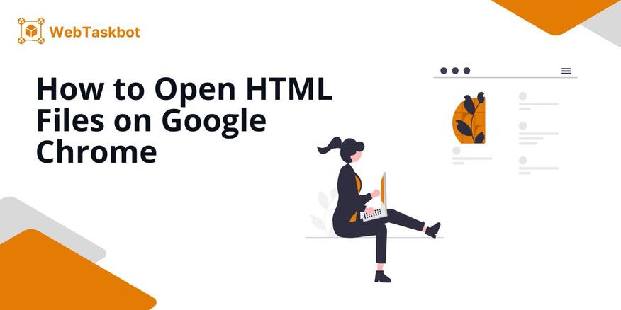 how to open html file in chrome