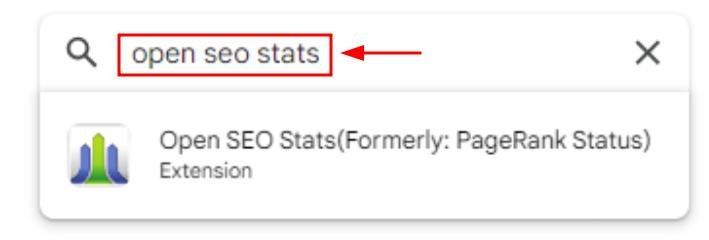 open google chrome seo stats