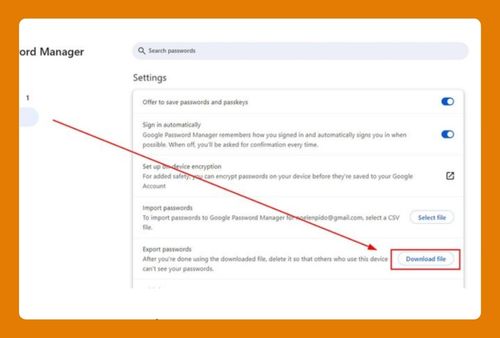 Export Google Chrome Passwords to CSV (2025 Update)